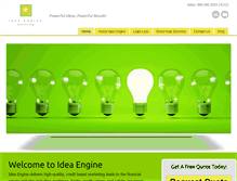 Tablet Screenshot of ideaengineonline.com